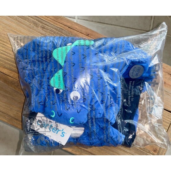 Carter’s Baby Boy Blue Dino Dinosaur Costume NEW 12 months - Picture 7 of 8